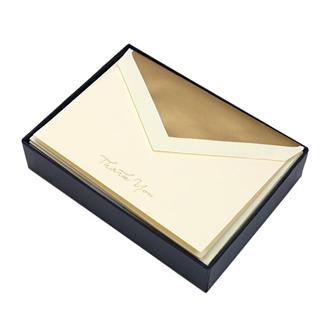 サンキューノートカードセット　ＣＴ１５１３　ゴールドスクリプト