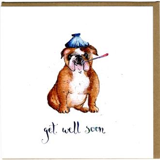 お見舞いカード　ＦＦ３９　ブルさんお大事に