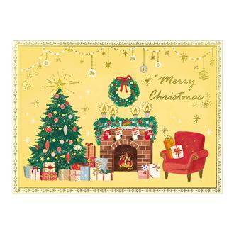 洋風クリスマスカード　Ｃ０８－０００７