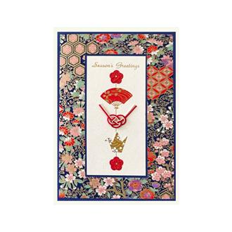 和風クリスマスカード　平安　ＸＪ－７０７　コン