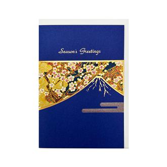 和風クリスマスカード　富士　ＸＪ－７２４　コン
