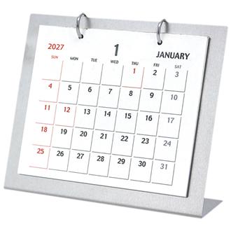 ２０２７　金属卓上カレンダーＳ