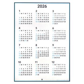 ２０２６　ポスターカレンダー　Ａ１縦型
