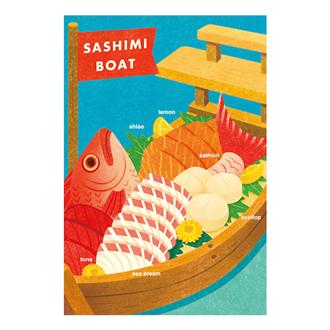 トラベルポストカード　刺身