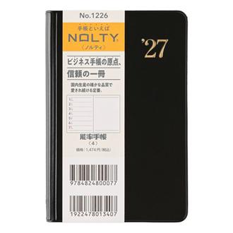 ２７　ＮＯＬＴＹ　能率手帳４　黒
