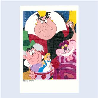 Ｄｉｓｎｅｙ１００　キャンバスポストカード　ふしぎの国のアリス