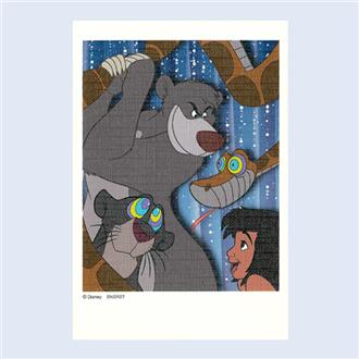 Ｄｉｓｎｅｙ１００　キャンバスポストカード　ジャングル・ブック