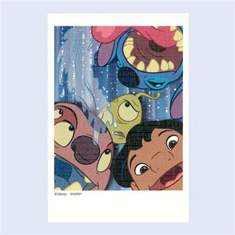 Ｄｉｓｎｅｙ１００　キャンバスポストカード　リロ＆スティッチ