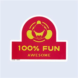 Ｄｉｓｎｅｙ１００　ダイカットステッカー　ミッキーマウス