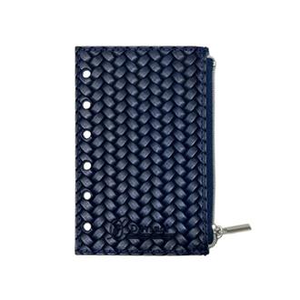 【伊東屋限定】Ｄａｖｉｎｃｉ　ロロマレザー型押しファスナー付リフィルポーチ　ミニ６