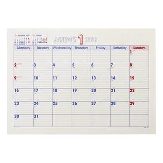 ２０２６　Ａ４ＣＳ　予定表中紙　卓上