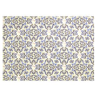 ラッピングペーパー　フラミンゴ　ブルー