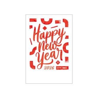 お年玉付年賀状　カラー印刷５枚入ＰＫ－２６０３