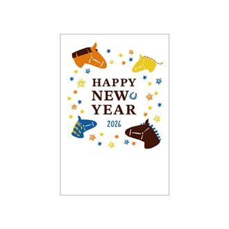 お年玉付年賀状　カラー印刷５枚入ＰＫ－２６０６