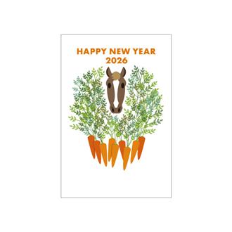 お年玉付年賀状　カラー印刷５枚入ＰＫ－２６１５