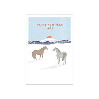 お年玉付年賀状　カラー印刷５枚入ＰＫ－２６１８