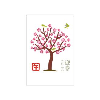 お年玉付年賀状　カラー印刷５枚入ＰＫ－２６２５