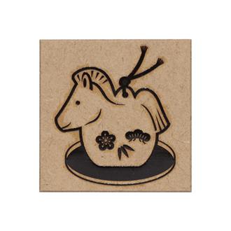 年賀スタンプ　うま　土鈴