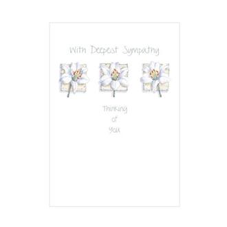 お悔みカード　ＦＳ１０７Ｗ　ゆりパネル