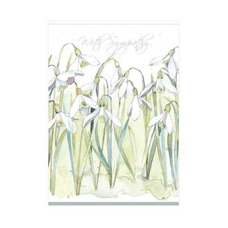 お悔みカード　ＧＨＳ１４２Ｗ　スノードロップ