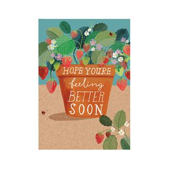 お見舞いカード　ＦＧ１３６　ストロベリーポット