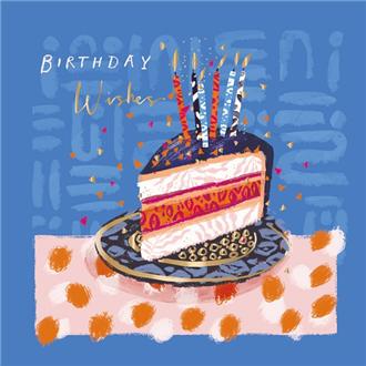 バースデイカード　ＩＩ１２６２　ニキータ（ケーキ）