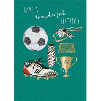 バースデイカード　ＧＨ１２０３　カーボン＆コール（フットボール）