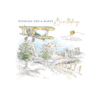 バースデイカード　ＩＩ１２８６　デイトリッパー（飛行機）
