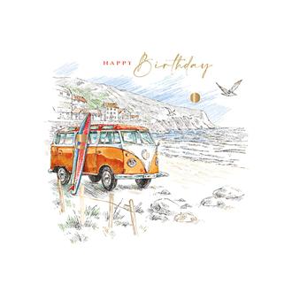 バースデイカード　ＩＩ１２９１　デイトリッパー（車海辺）