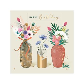 バースデイカード　ＩＪ０１３５　カクテルアワー（花瓶）