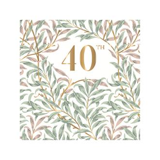 バースデイカード　ＩＪ０１５０　モリス（４０歳ウィローボウ）