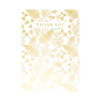 サンキューカード　ＧＨＴＨ１５５　金線植物画