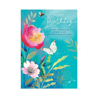 バースデイカード　ＧＨ１３０２　フェスティヴァ（花蝶）