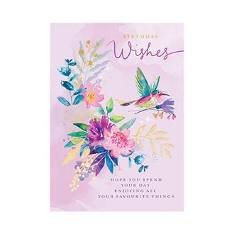 バースデイカード　ＧＨ１３０３　フェスティヴァ（はちどり）