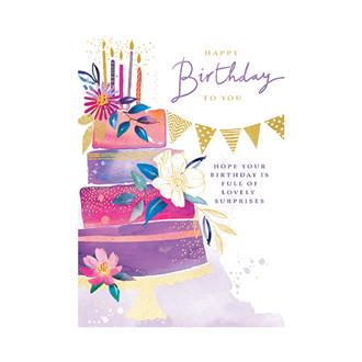 バースデイカード　ＧＨ１３０４　フェスティヴァ（ケーキタイム）