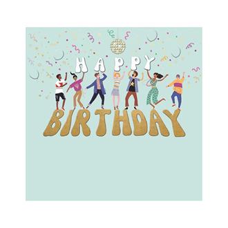 バースデイカード　ＩＪ０２２３　ディスコパーティ