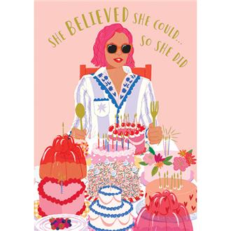 ブランクカード　ＹＧＧ０５２　ＧＯガール（ケーキずらり）