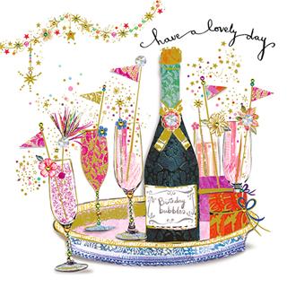 バースデイカード　ＡＴＧ１８４　アルチザン（シャンパントレイ）