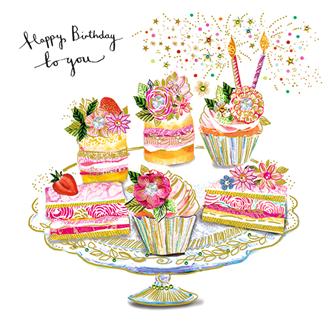 バースデイカード　ＡＴＧ１８５　アルチザン（ミニケーキ）