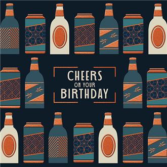 バースデイカード　ＭＥＧ０５１　メトロポリス（乾杯）