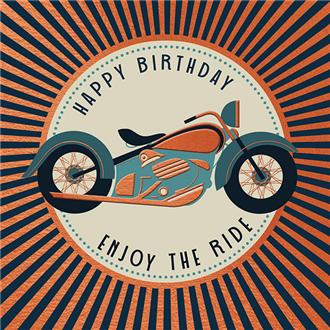 バースデイカード　ＭＥＧ０５２　メトロポリス（バイク）