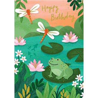 バースデイカード　ＦＡＧ０２８　フェイブル（池にかえる）