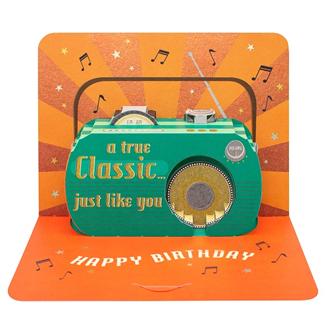 バースデイカード　ＰＰ８２Ａ　ＰＯＰＵＰ　ラジオ