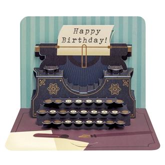 バースデイカード　ＰＰ８８Ａ　ＰＯＰＵＰ　タイプライター