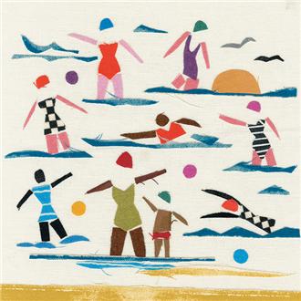 ブランクカード　ＪＦ２３６８　リネン（海辺）