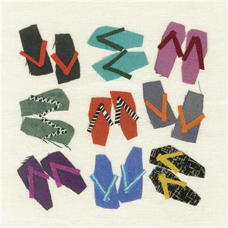 ブランクカード　ＪＦ２３７２　リネン（サンダル）