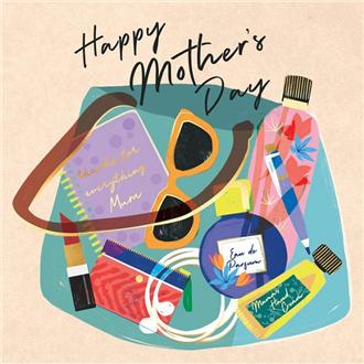 母の日カード　ＡＵ０４　オーロラ（ハンドバッグ）