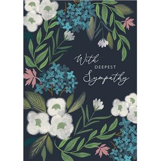 お悔やみカード　ＥＤ０１　エデン（チョークフラワー）