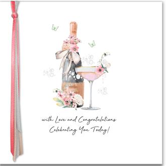 お祝いカード　ＲＲ８０　シャンパンボトル