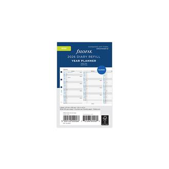 ２６　システム手帳リフィル　バーチカルイヤープランナー　ミニ